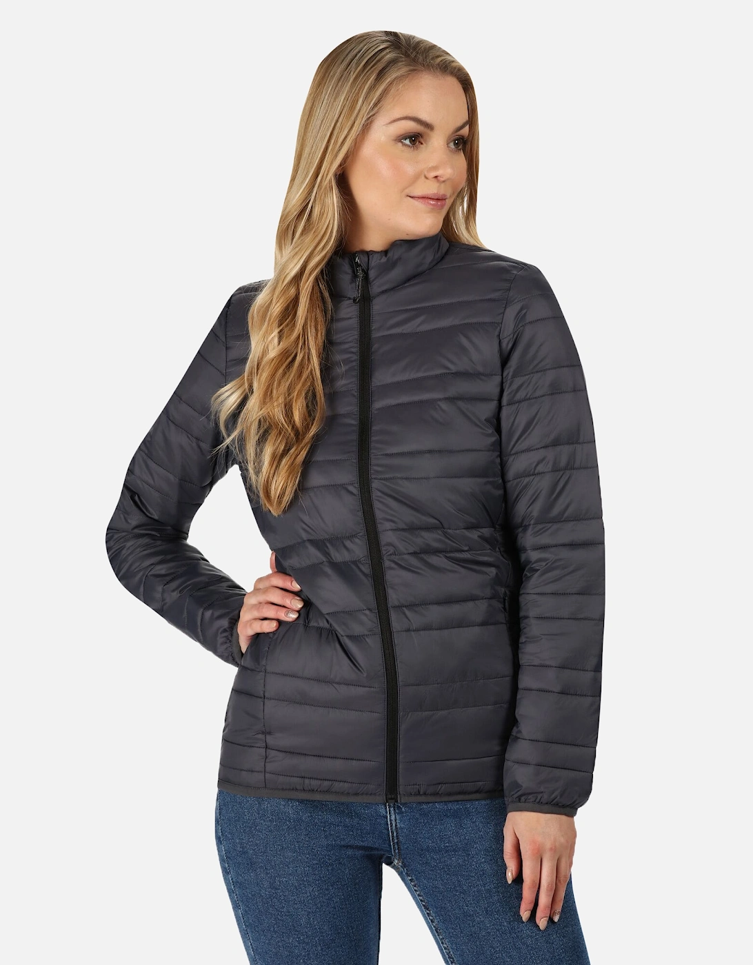 Professional Womens/Ladies Quilted Baffled Jacket