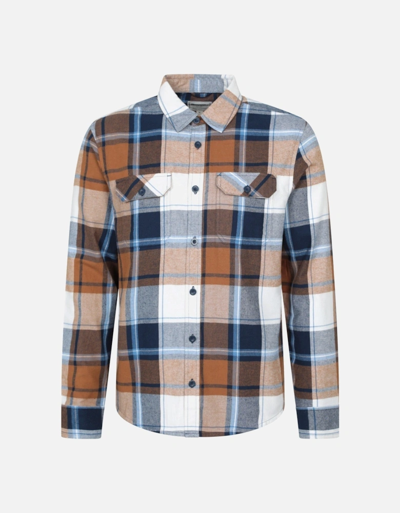 Mens Trace Flannel Long-Sleeved Shirt