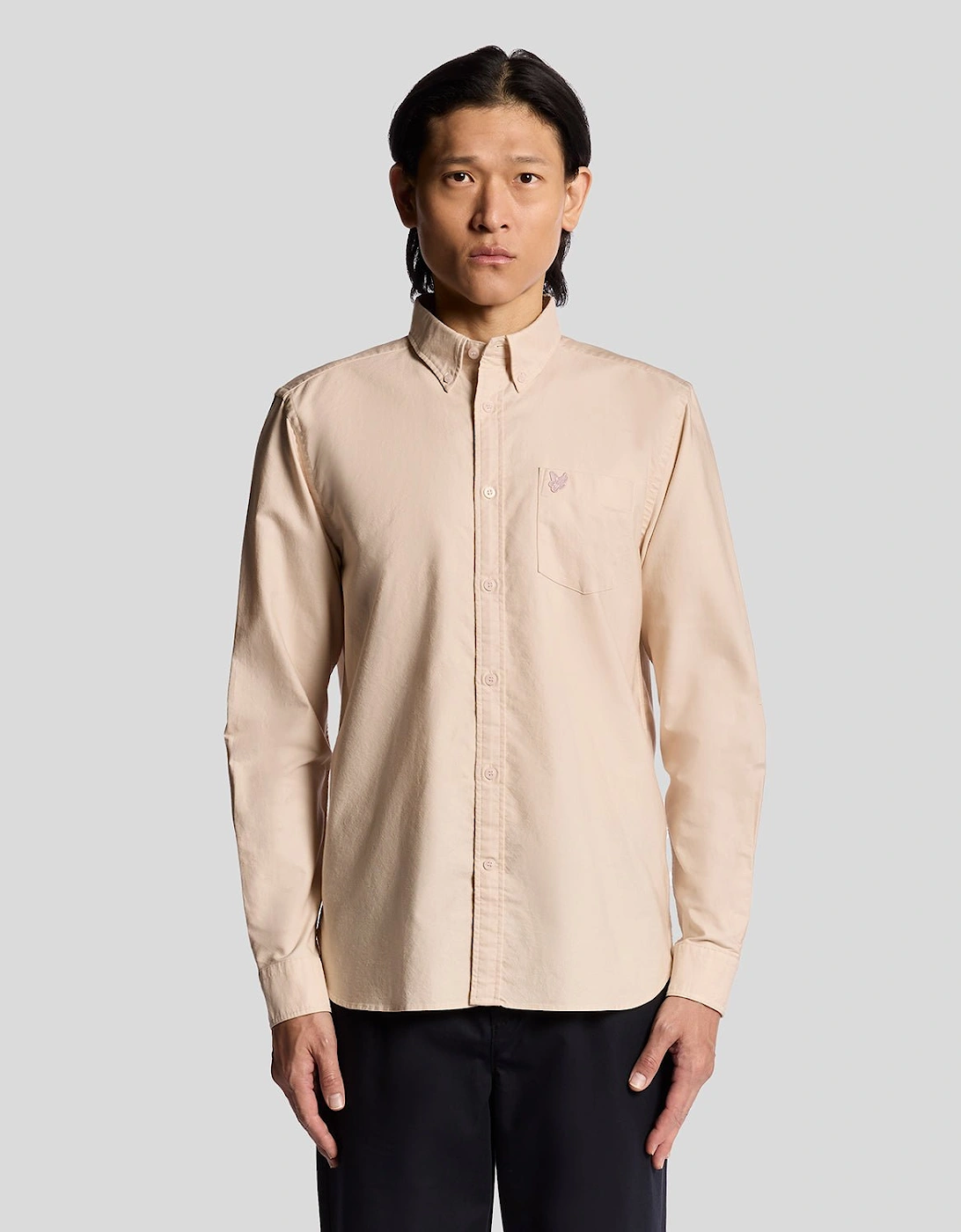 Tonal Button Down Oxford Shirt, 7 of 6