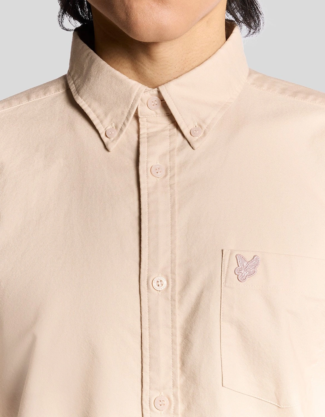 Tonal Button Down Oxford Shirt