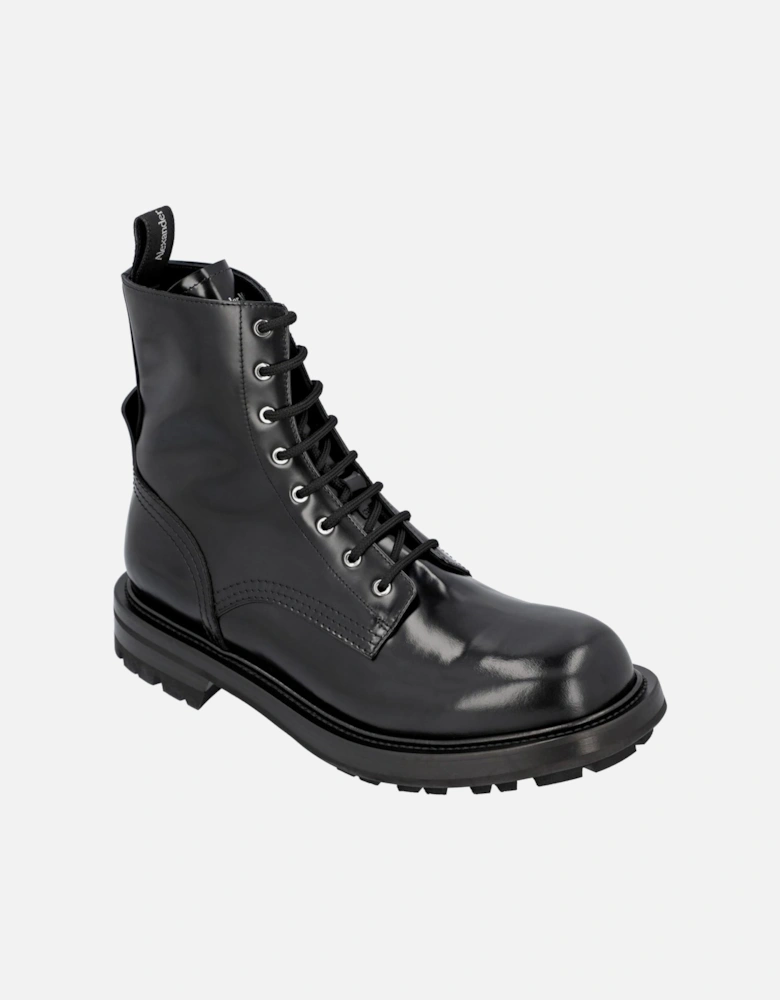 Tread Slick Leather Ankle Boots