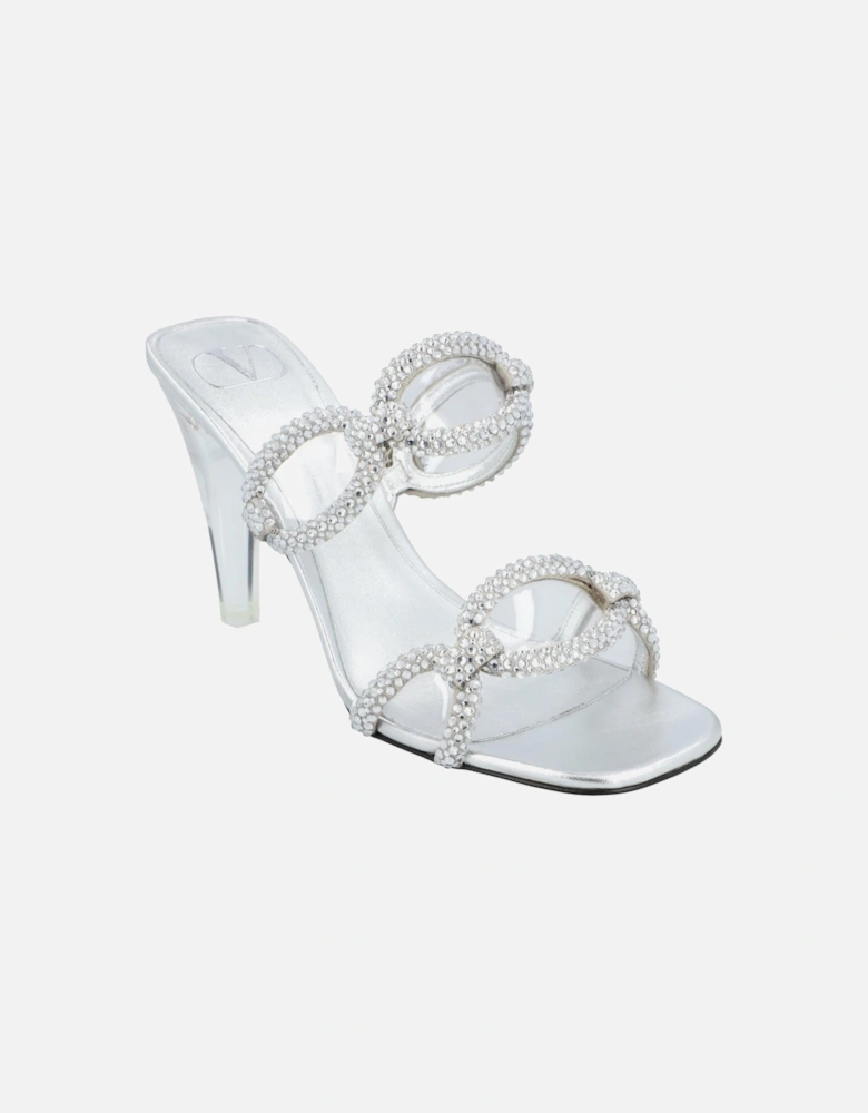 Elegant High Heel Mules with Embellishments Perfect for Special Occasions