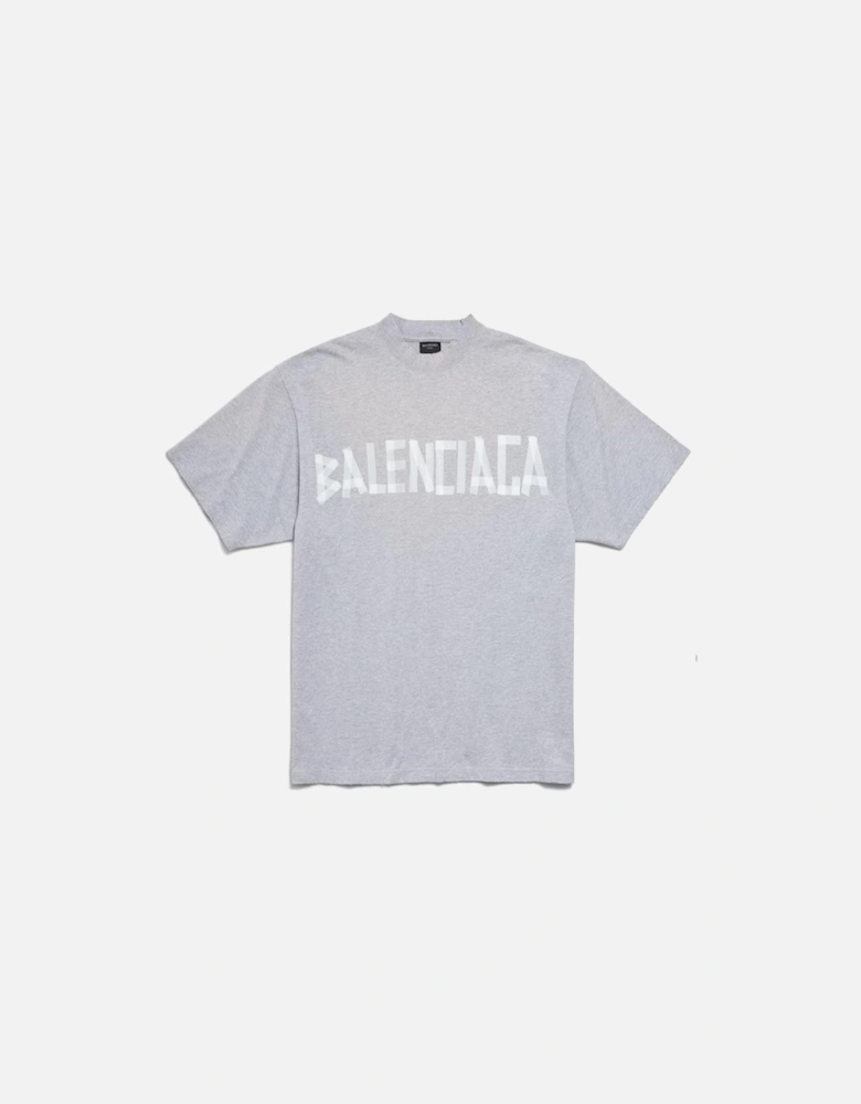 Taped Logo T-Shirt in Grey