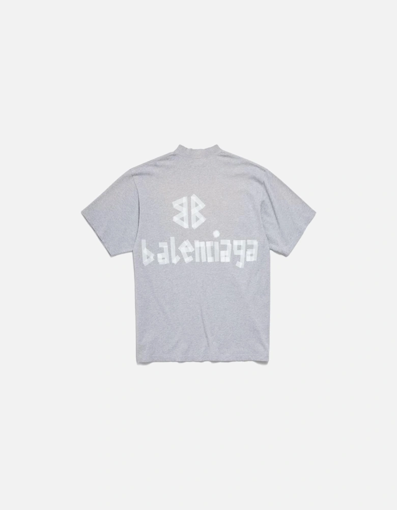 Taped Logo T-Shirt in Grey