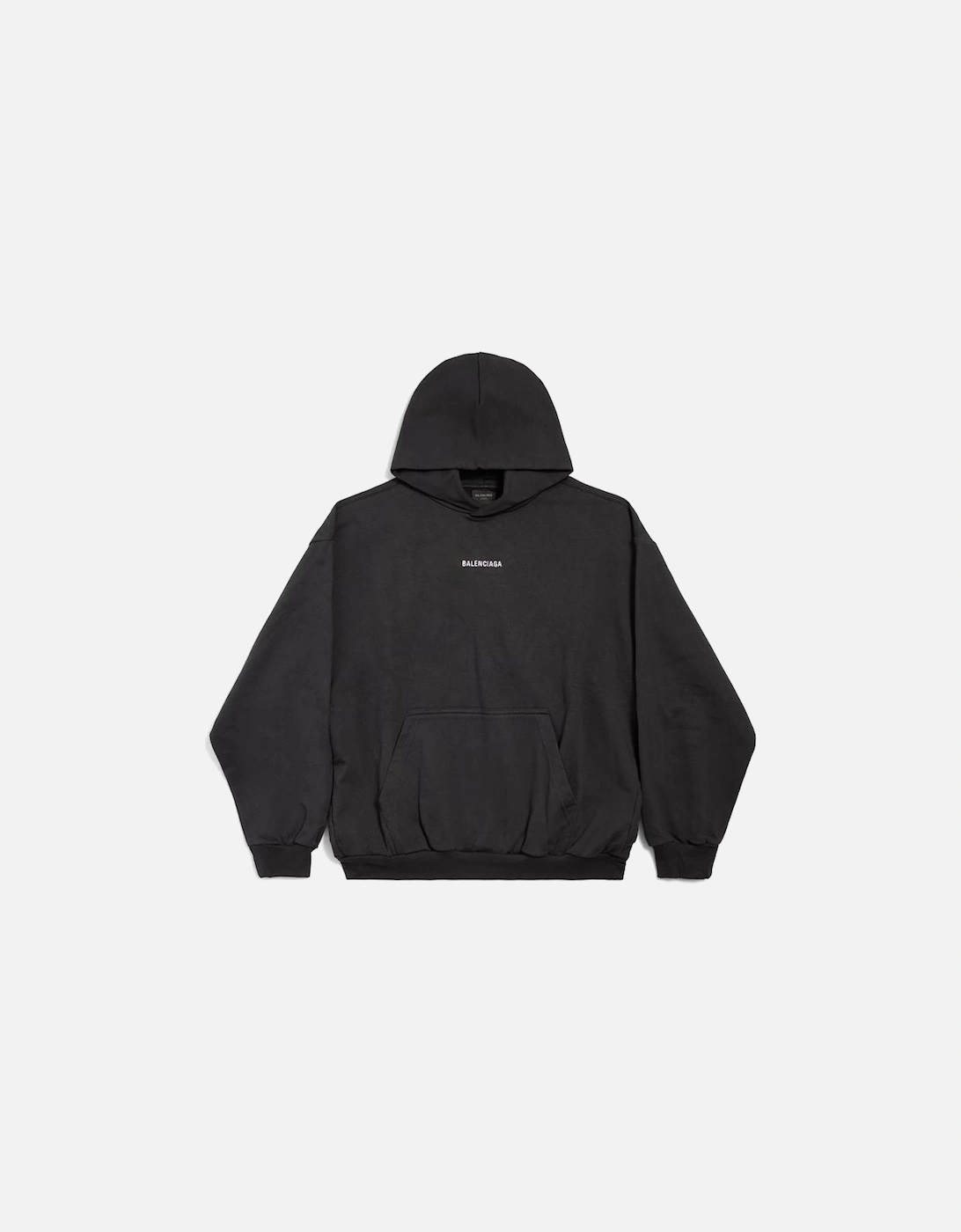 Balenciaga Men's Black New Back Hoodie Medium Fit In - Size: 38