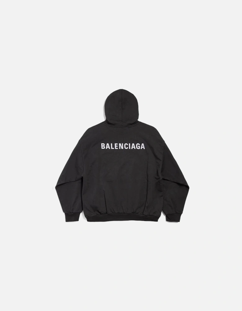 New Back Hoodie Medium Fit in Black
