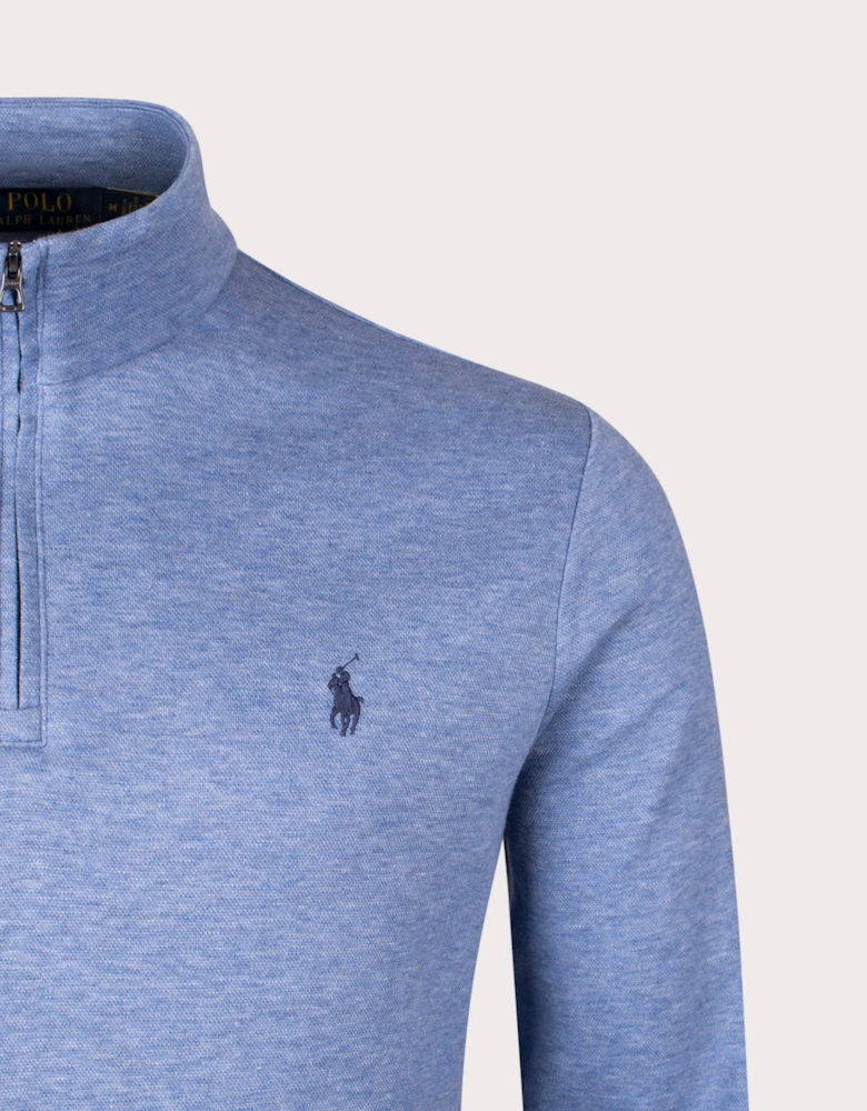 Jaquard Quarter Zip Sweatshirt