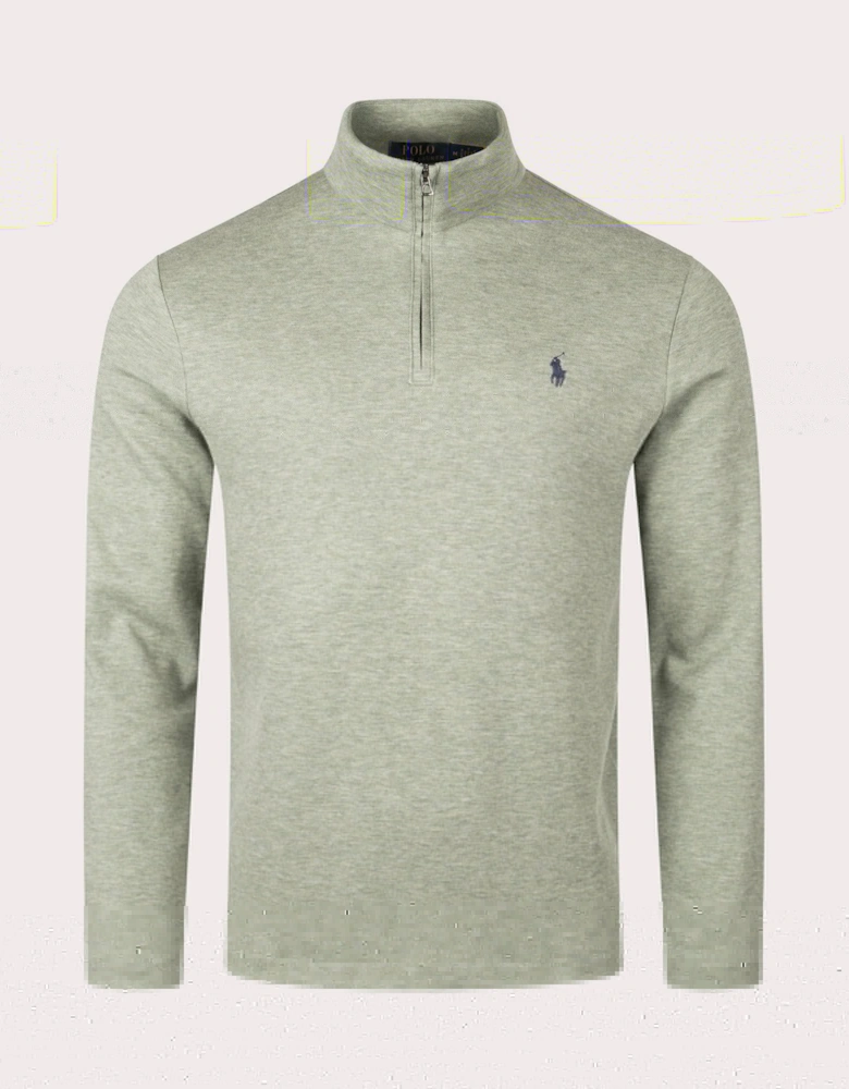Jaquard Quarter Zip Sweatshirt