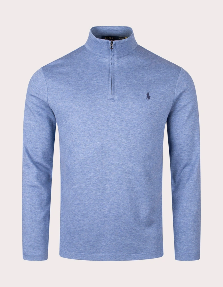 Jaquard Quarter Zip Sweatshirt
