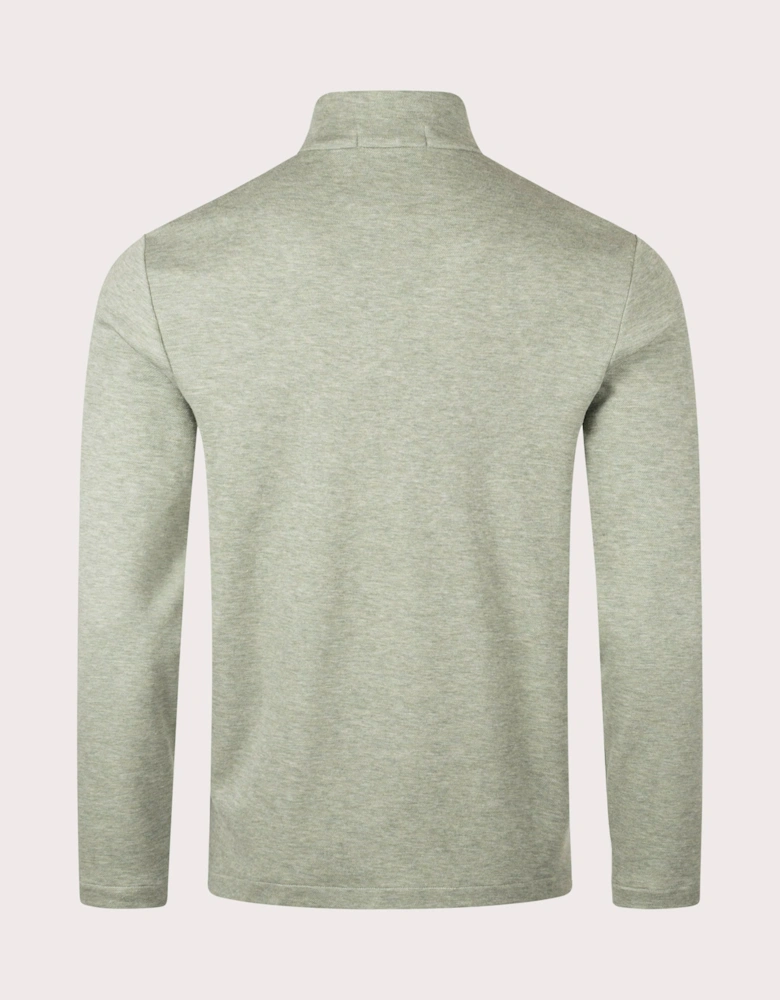 Jaquard Quarter Zip Sweatshirt