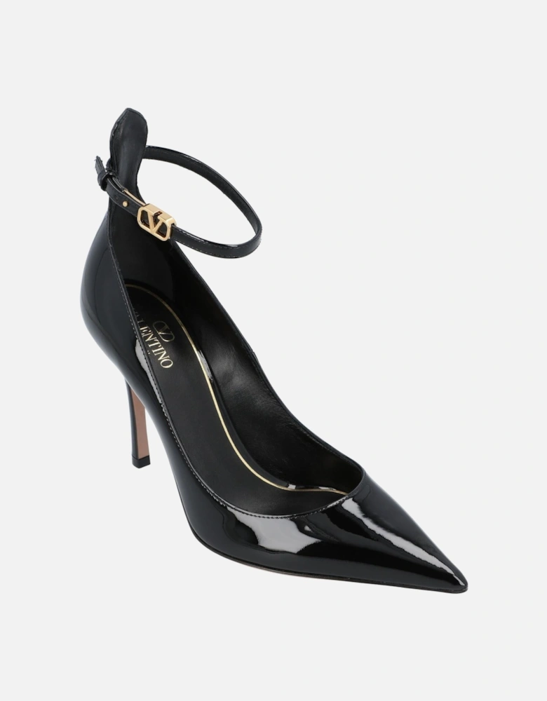 Elegant Pointed Toe Heels with Ankle Strap Stiletto High Heel Shoes
