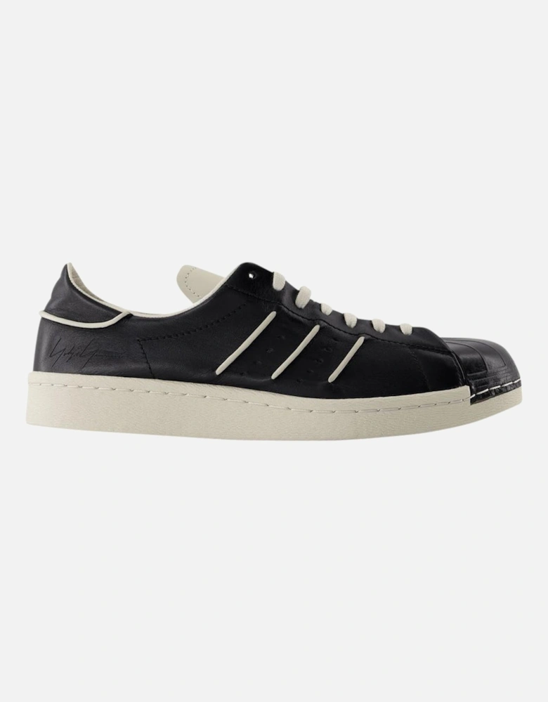Leather Upper Low-Top Lace-Up Trainers for Everyday Wear