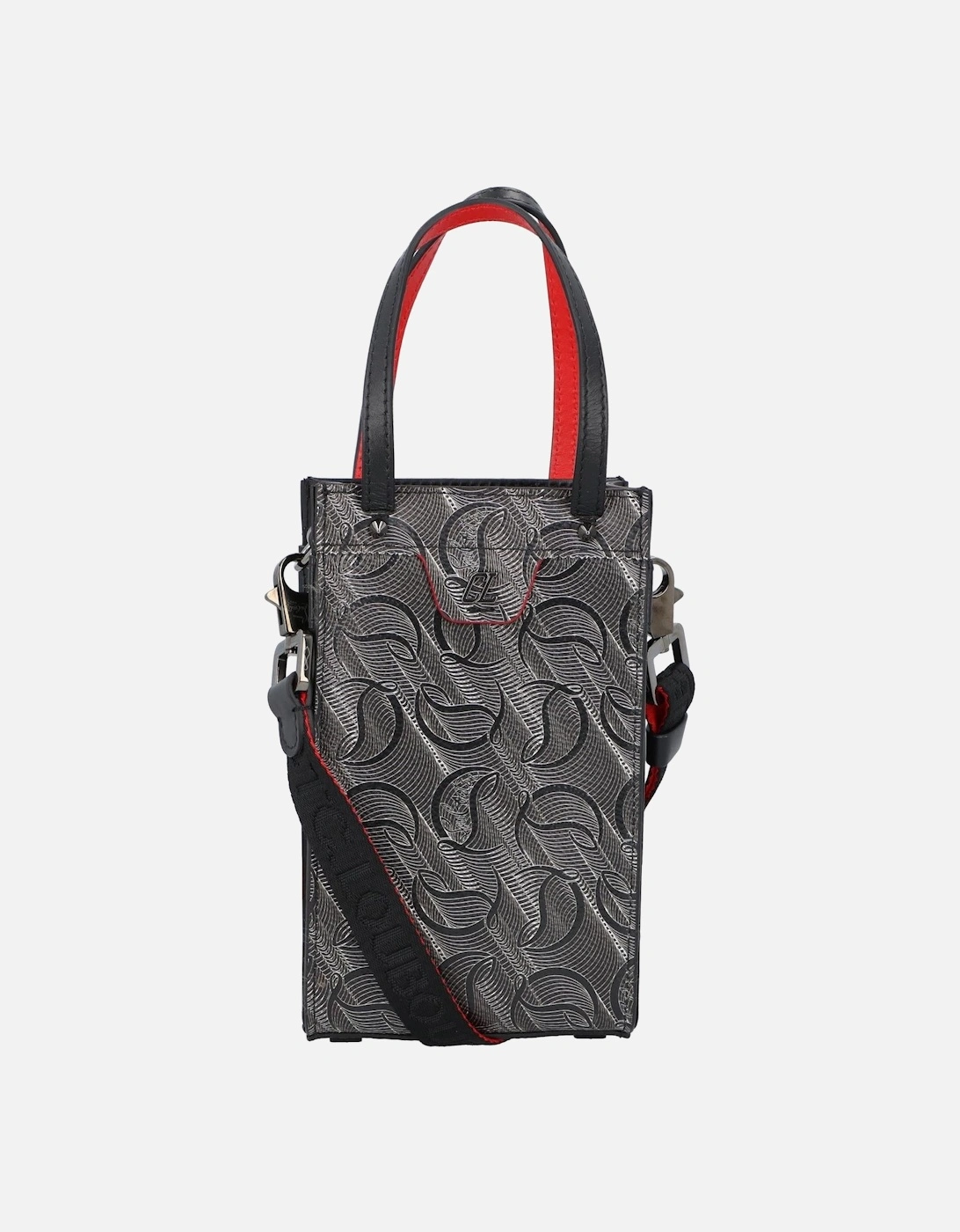 Printed Leather Tote Bag with Adjustable Shoulder Strap and Handle, 5 of 4