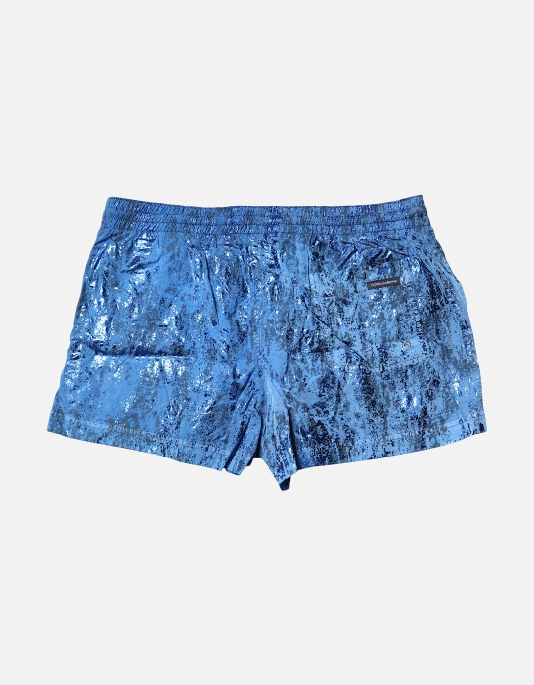 Logo Drawstring Beachwear Shorts with Elastic Waistband