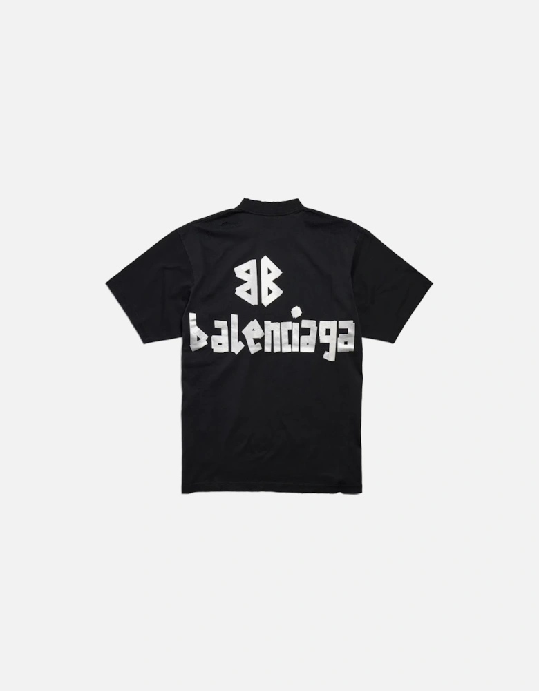 Taped Logo T-Shirt in Black