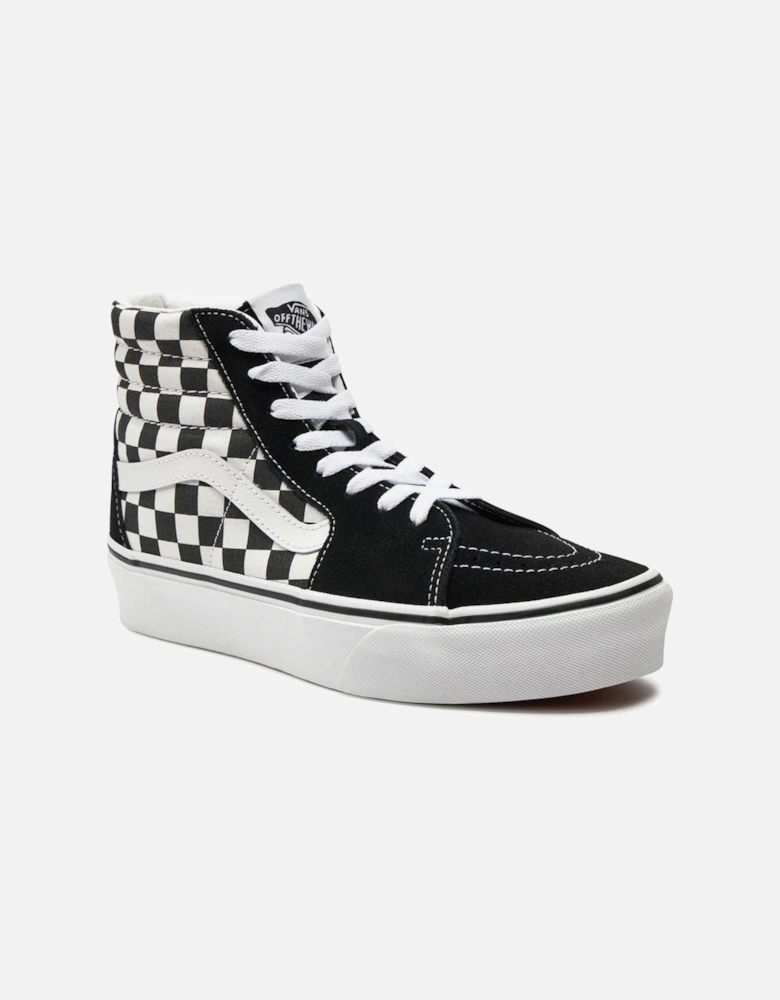FabricandLeatherRoundToeSneakers