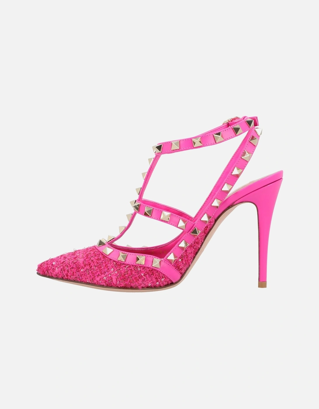 Elegant Pointed Toe Heeled Shoes with Ankle Strap