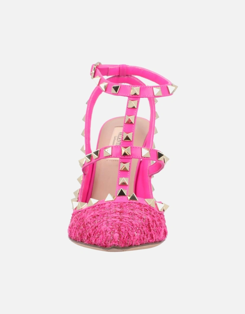 Elegant Pointed Toe Heeled Shoes with Ankle Strap