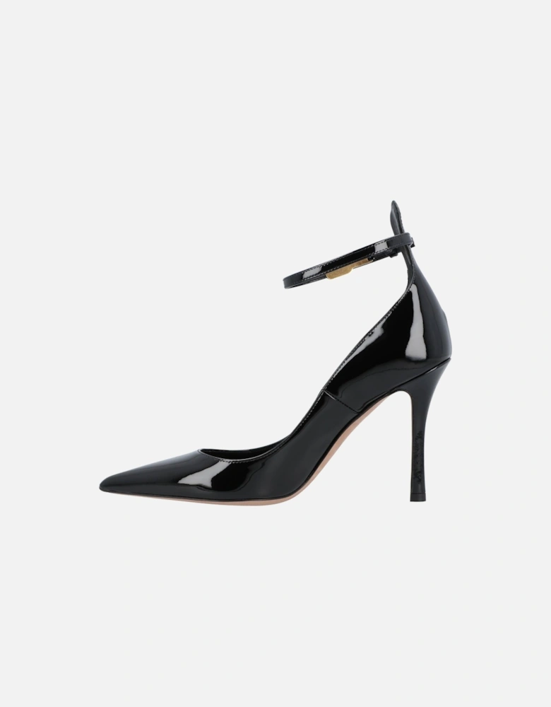 Elegant Pointed Toe Heels with Ankle Strap Stiletto High Heel Shoes