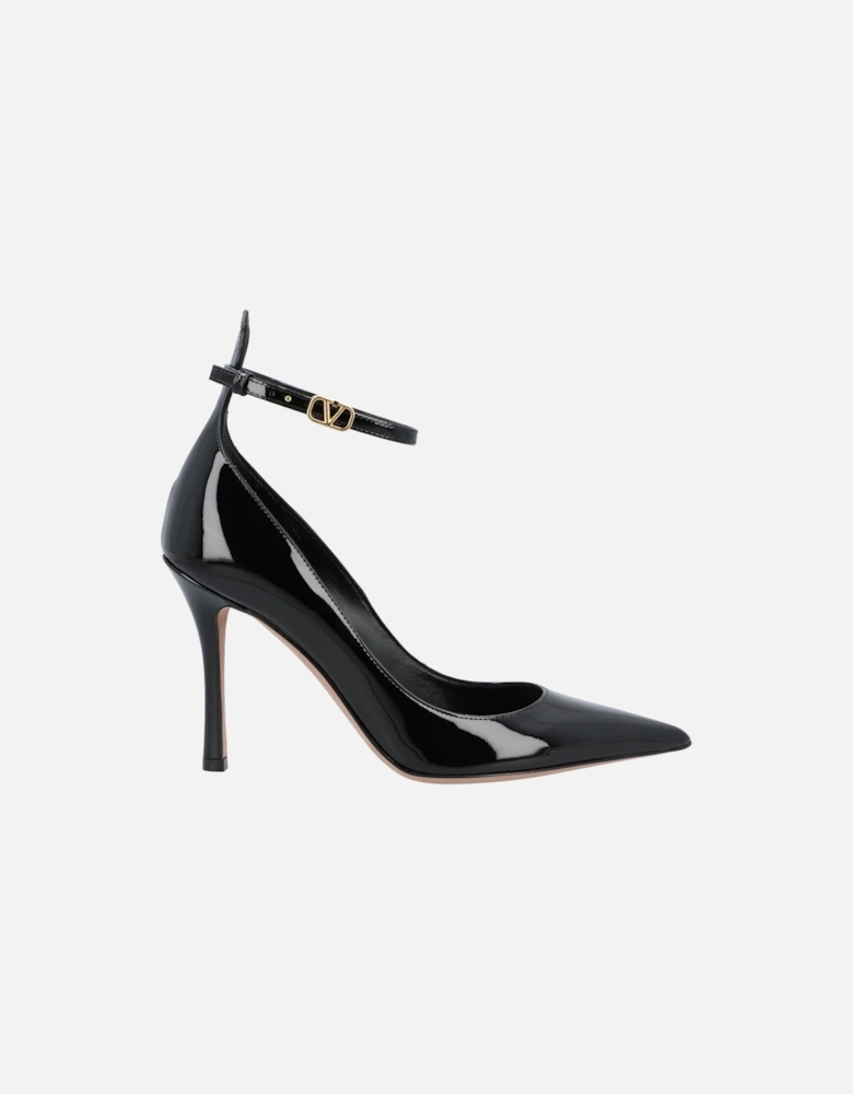 Elegant Pointed Toe Heels with Ankle Strap Stiletto High Heel Shoes