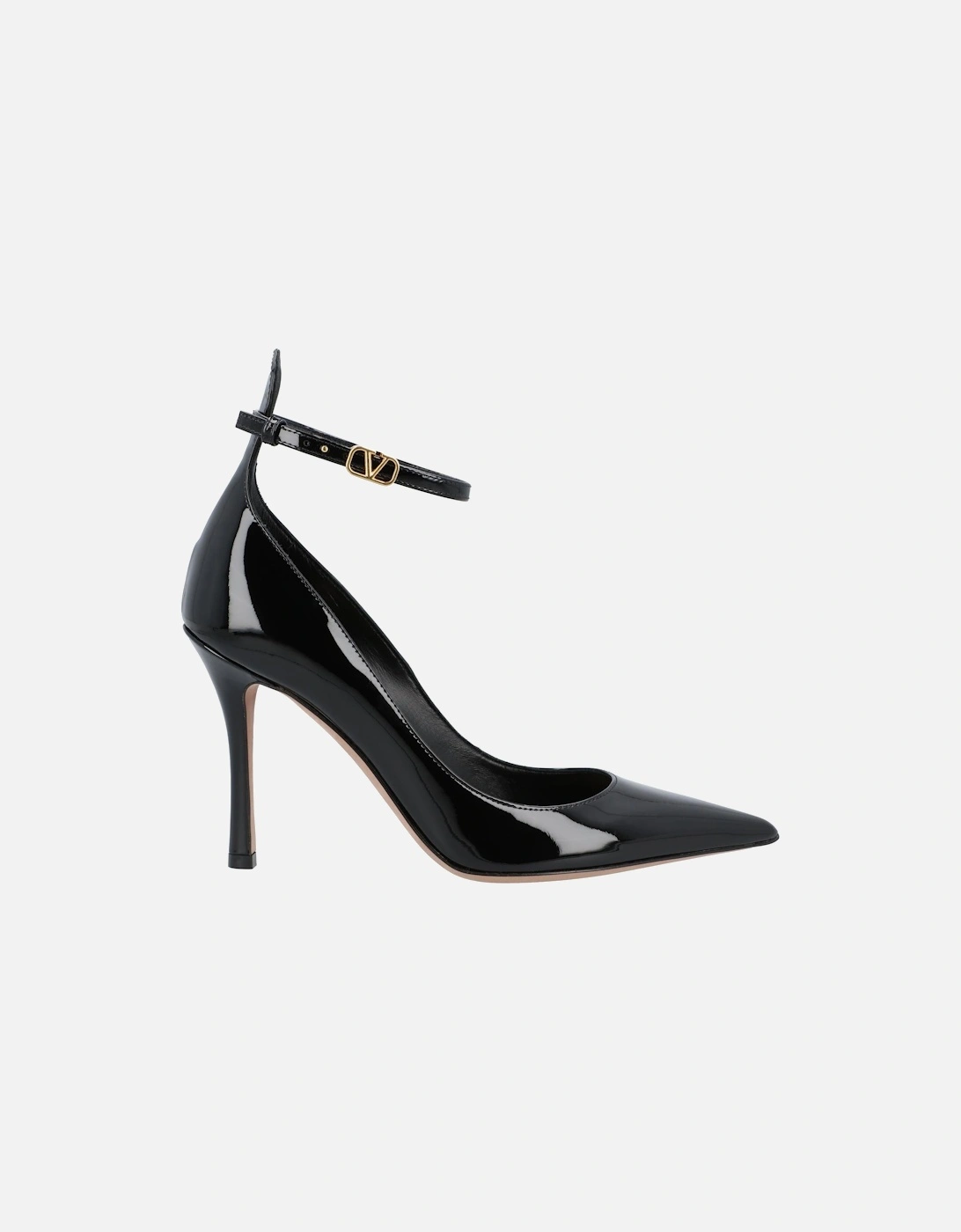 Elegant Pointed Toe Heels with Ankle Strap Stiletto High Heel Shoes