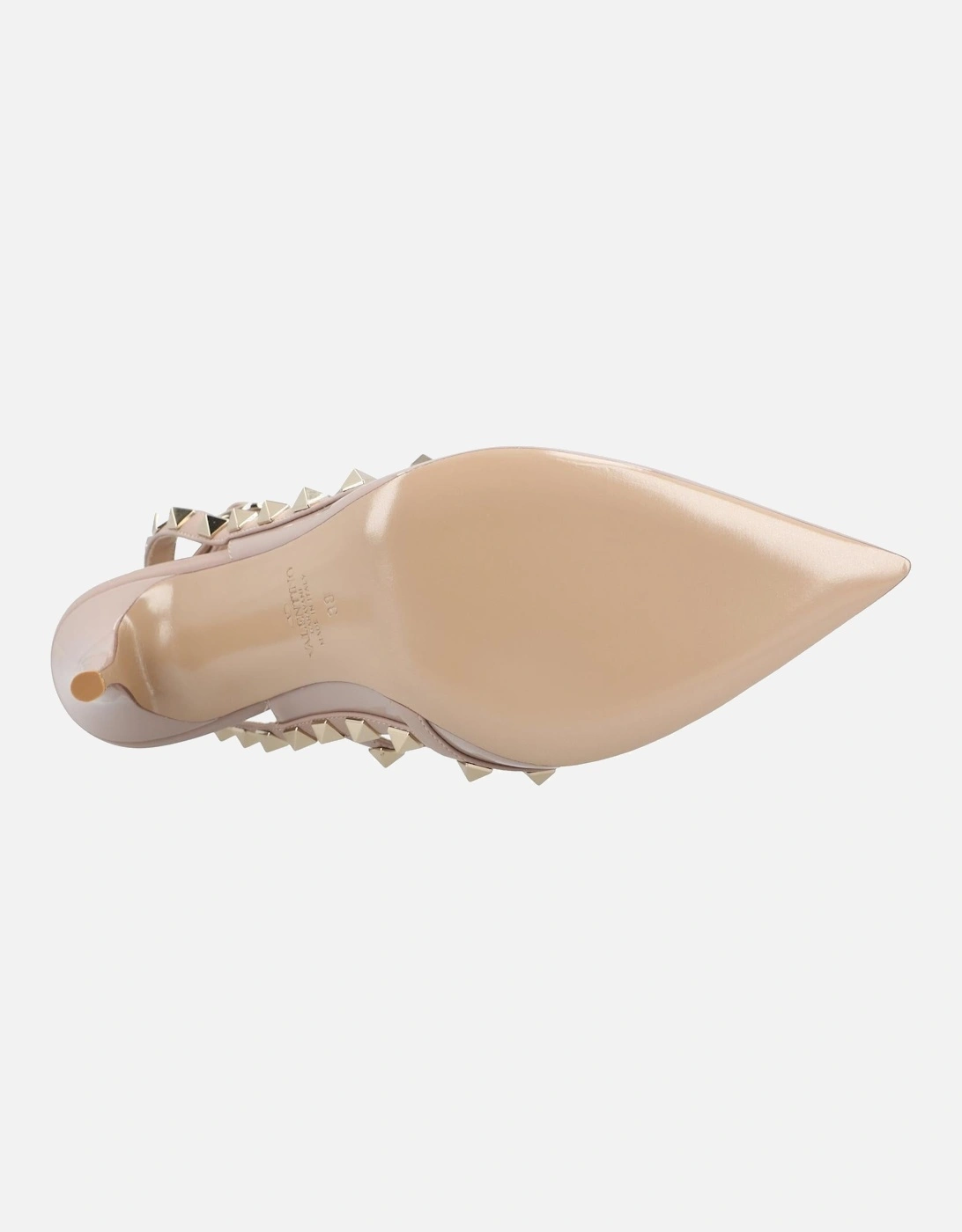 Elegant Pointed Toe Pumps with Ankle Strap and Studded Detailing