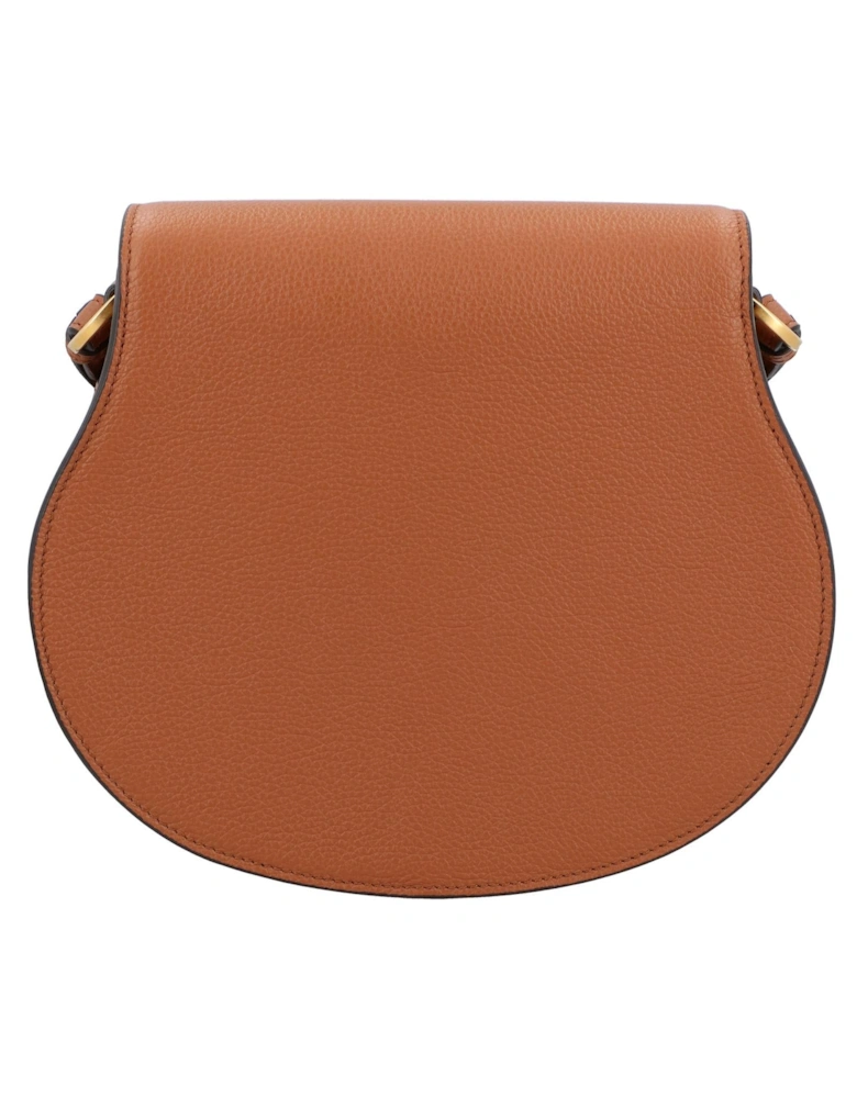 Textured Leather Shoulder Bag with Adjustable Strap and Flap Closure