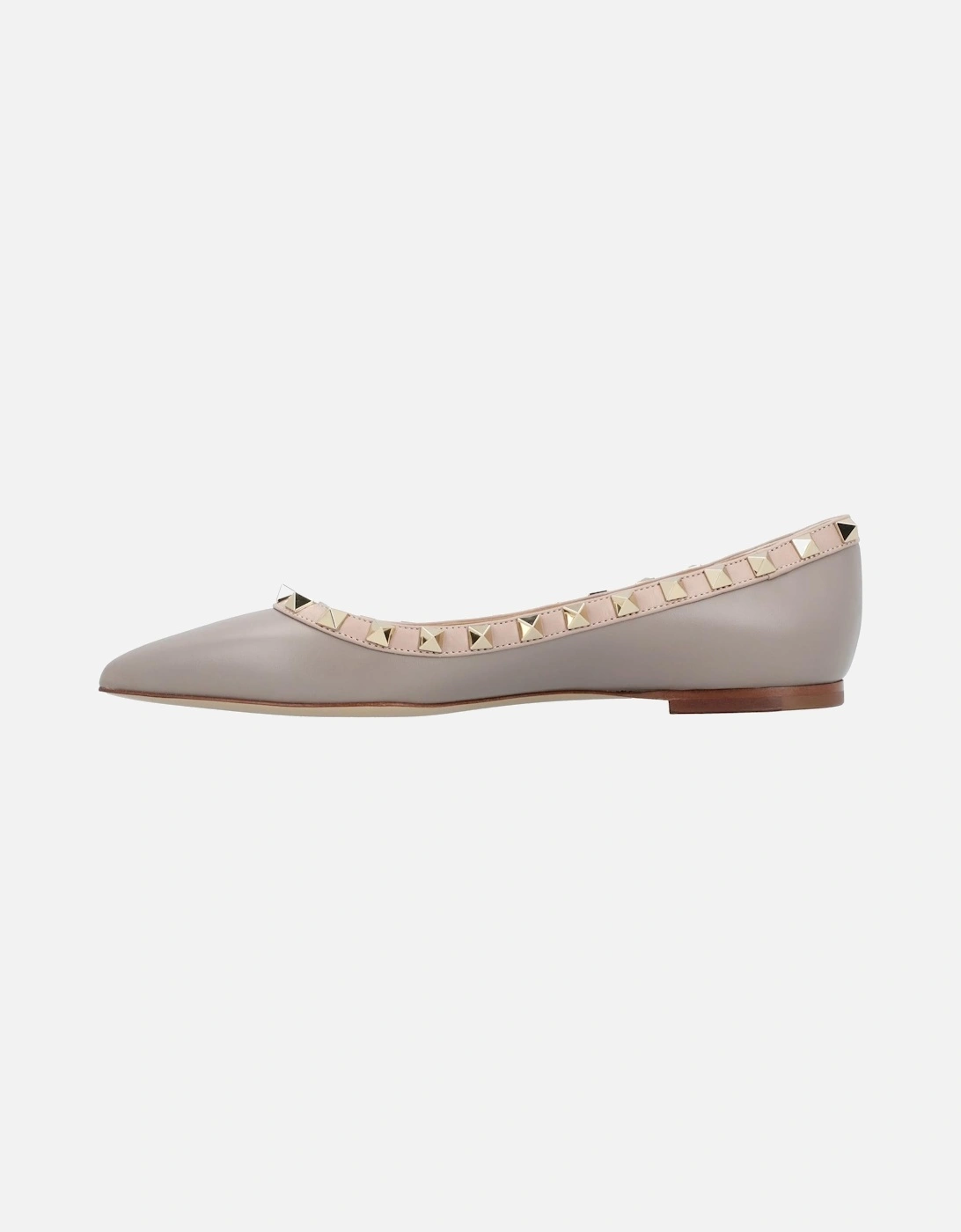 Elegant Pointed Toe Ballet Flats with Embellishments Comfortable Slip-On Design