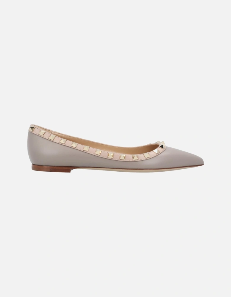 Elegant Pointed Toe Ballet Flats with Embellishments Comfortable Slip-On Design