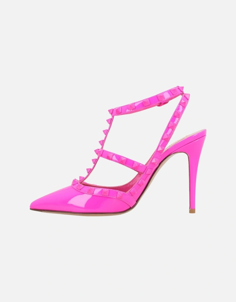 Pointed Toe Pumps with Studded Detail and Stiletto Heel