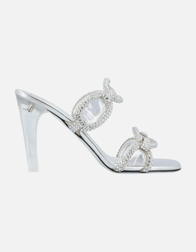 Elegant High Heel Mules with Embellishments Perfect for Special Occasions