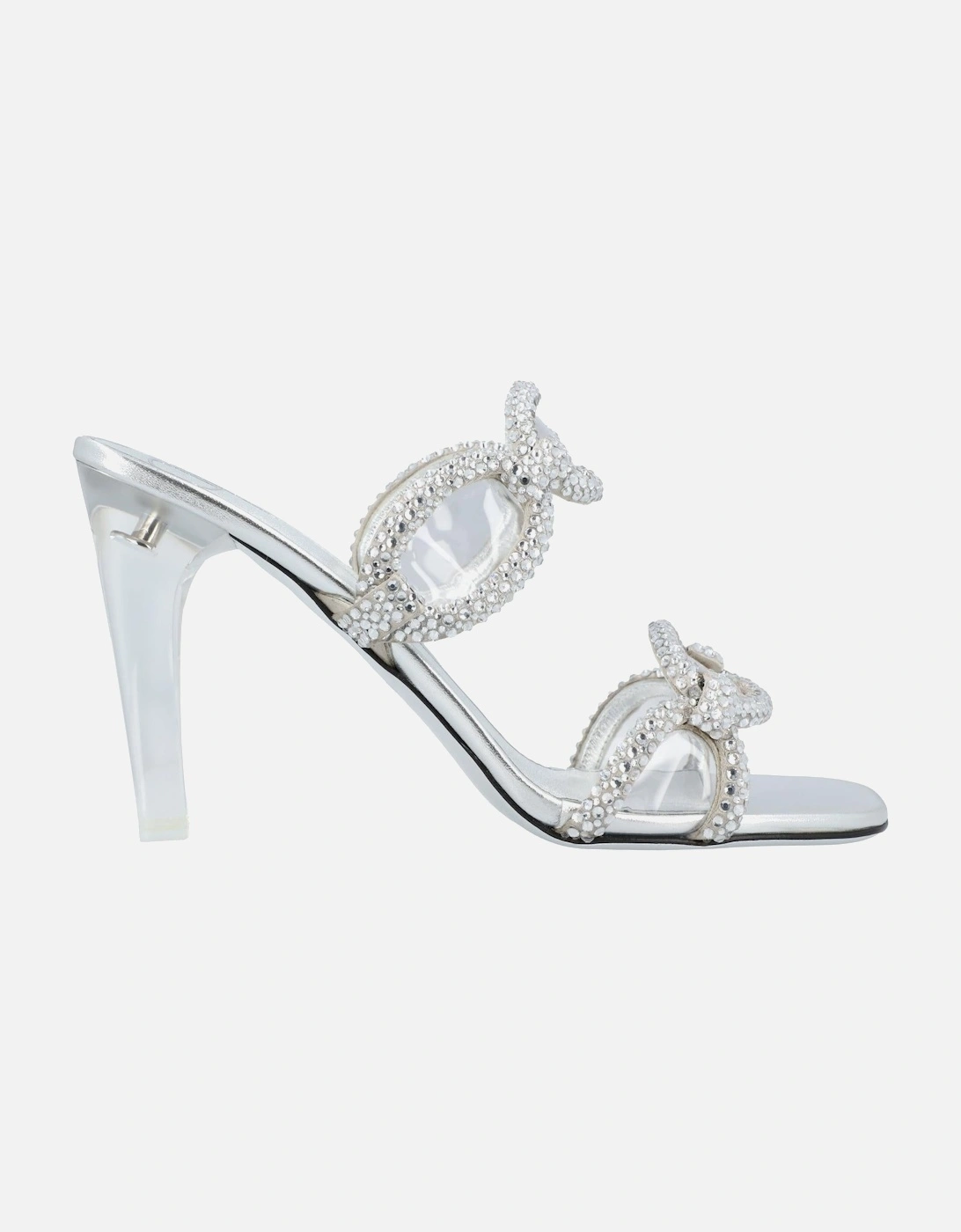 Elegant High Heel Mules with Embellishments Perfect for Special Occasions