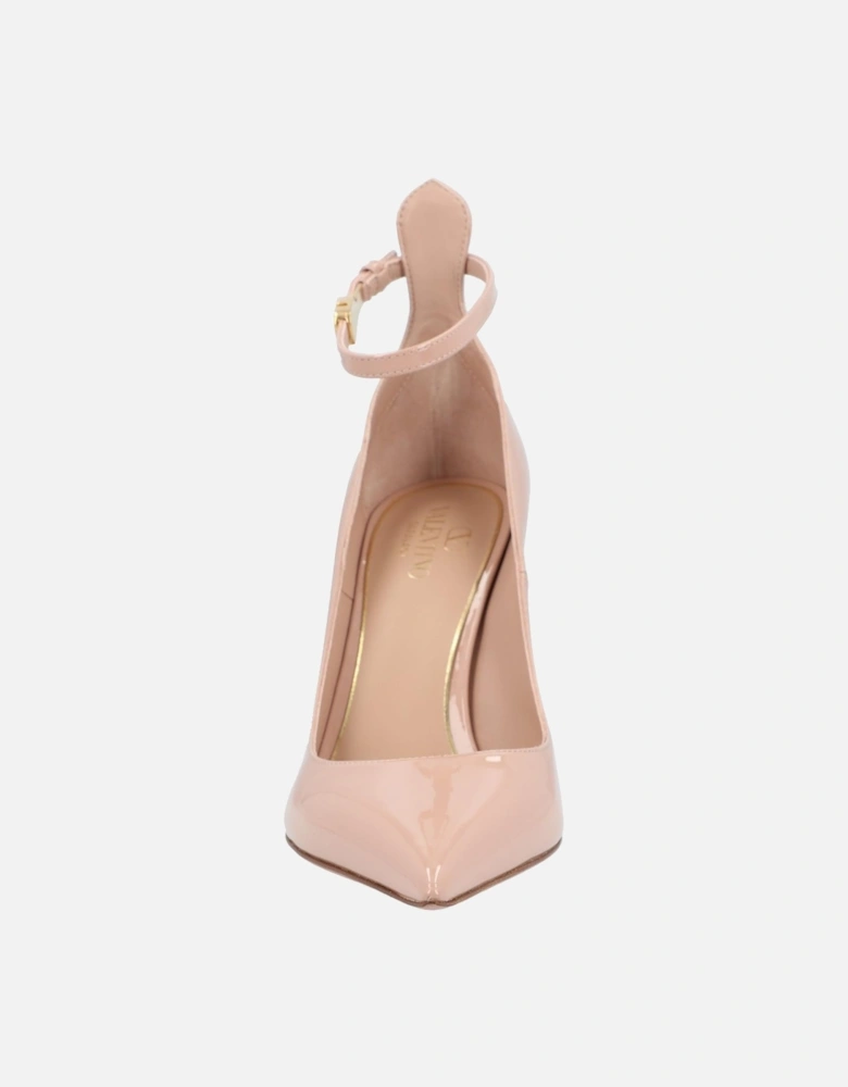 Elegant Pointed-Toe Heels with Ankle Strap and Stiletto Heel