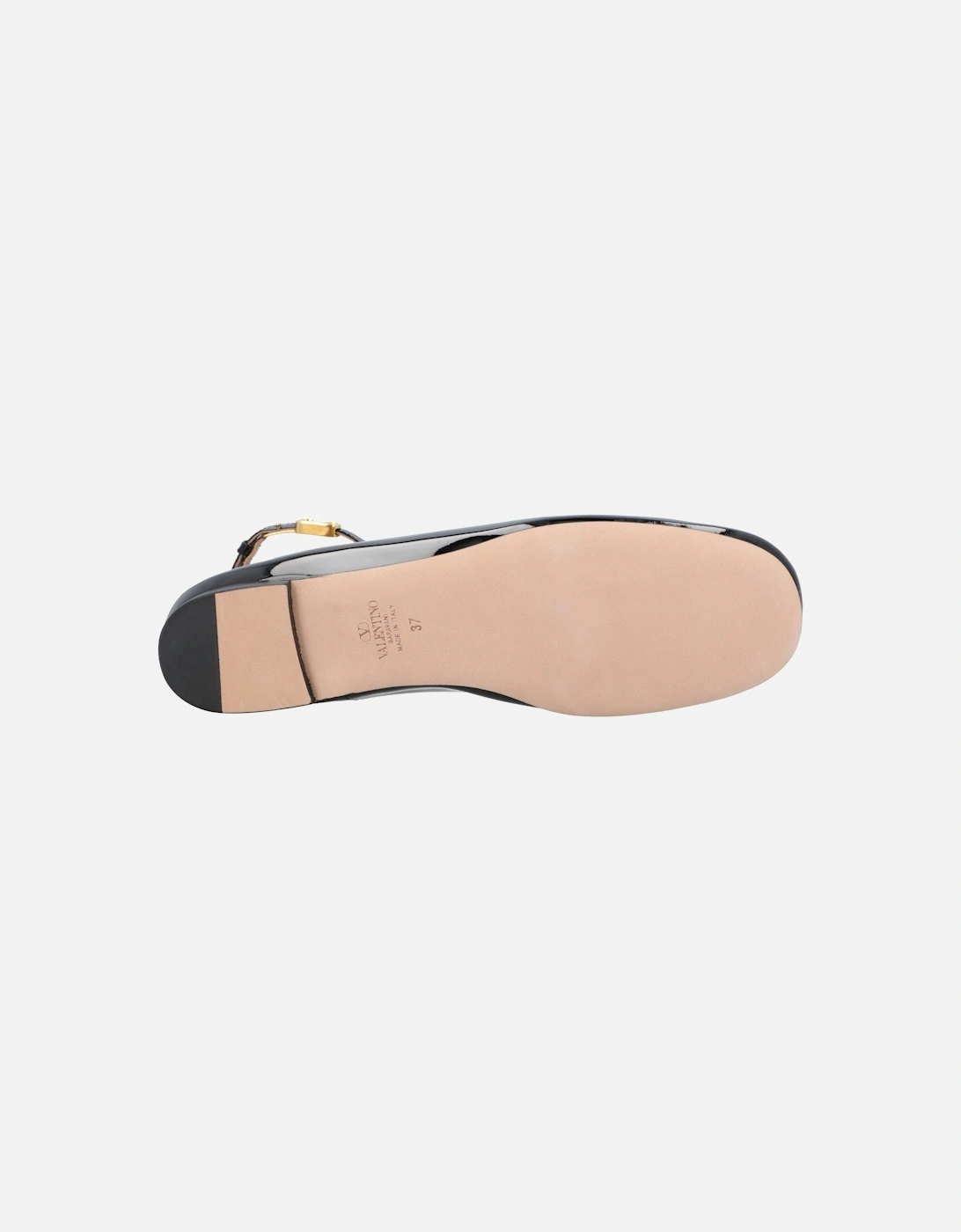 Elegant Ankle Strap Ballerina Flats with Leather Upper and Lining