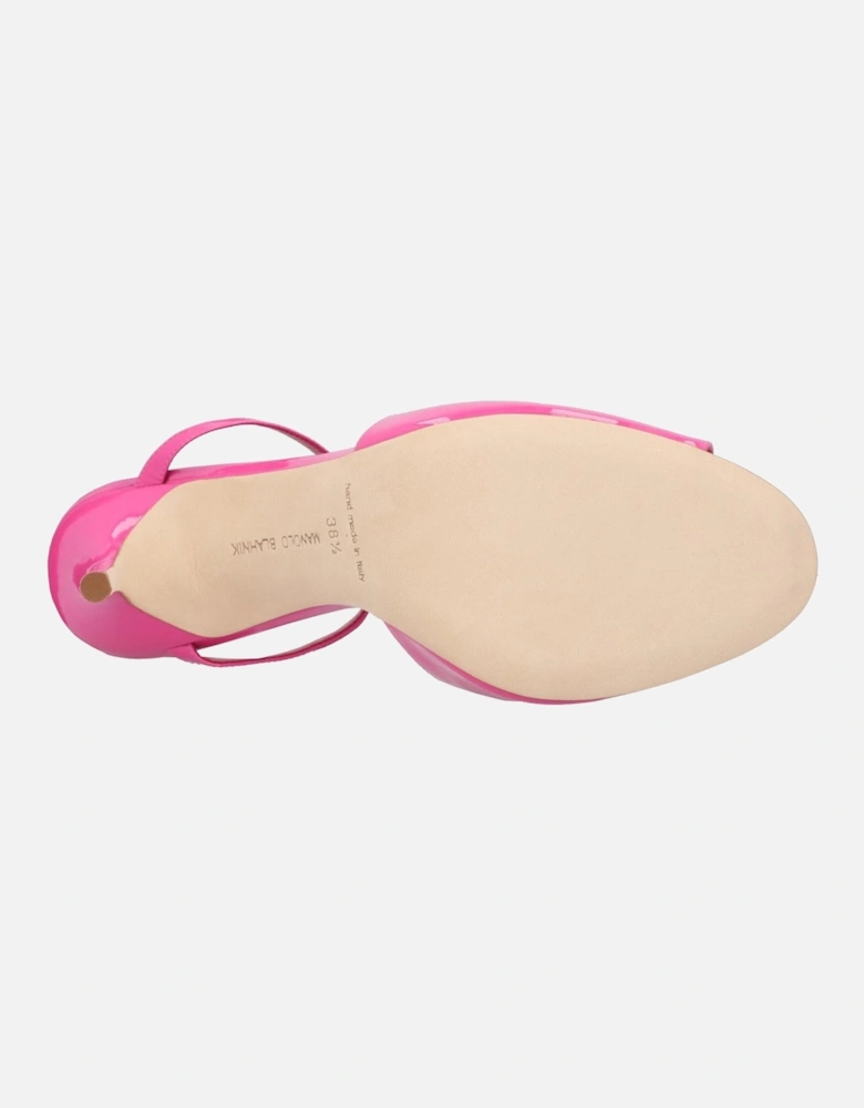 Patent Leather Ankle-Strap Sandal with 10.5 cm Heel