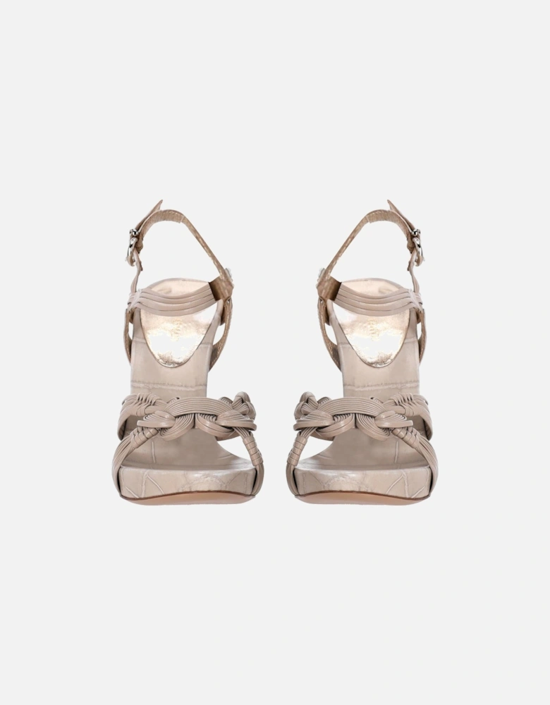 Woven Strap High Heel Sandals
