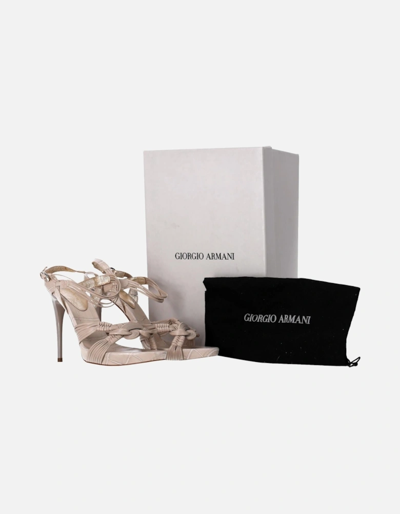 Woven Strap High Heel Sandals