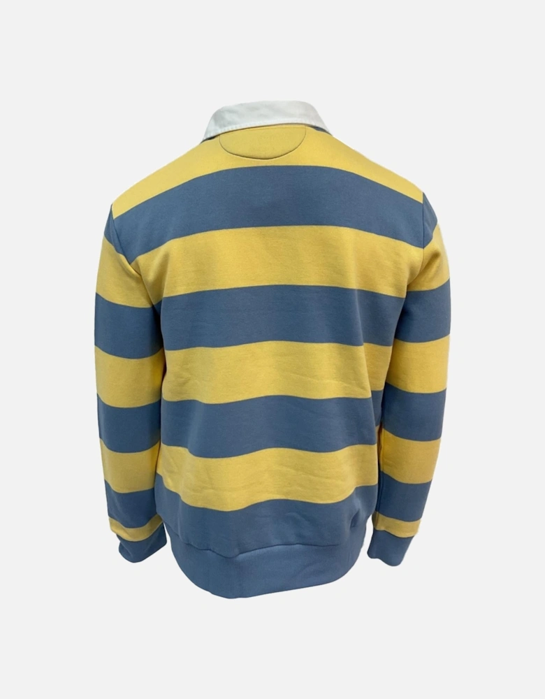 Striped Polo Shirt Kangaroo Pocket