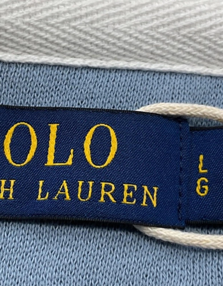 Striped Polo Shirt Kangaroo Pocket