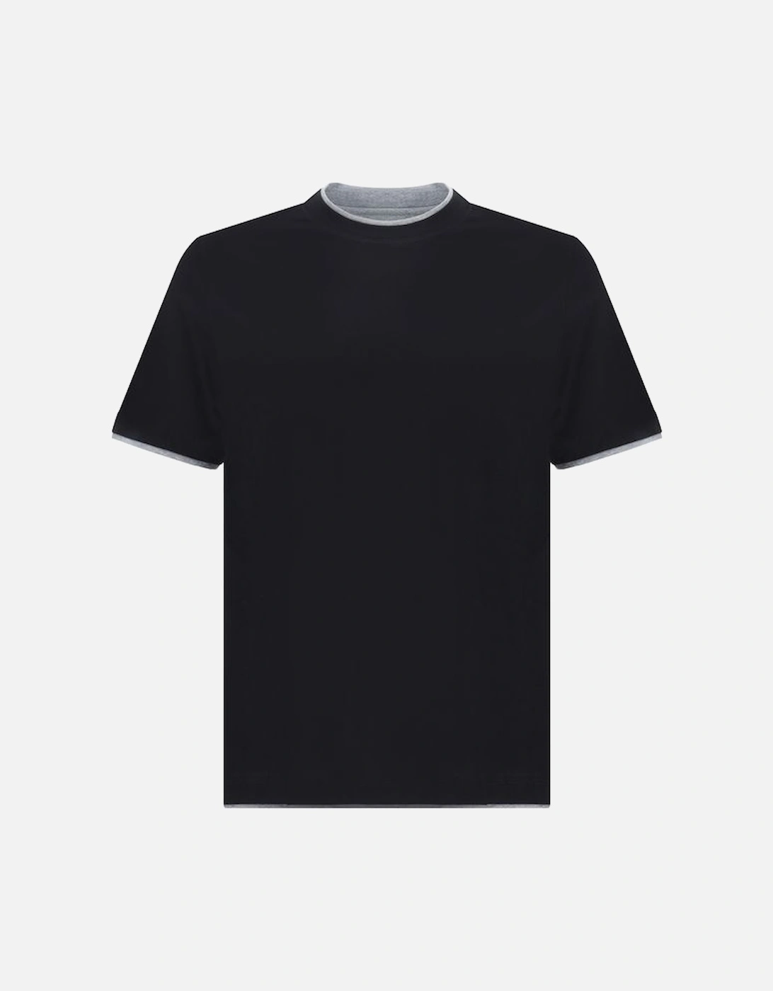 Two-Tone Double Layer Cotton T-Shirt, 5 of 4