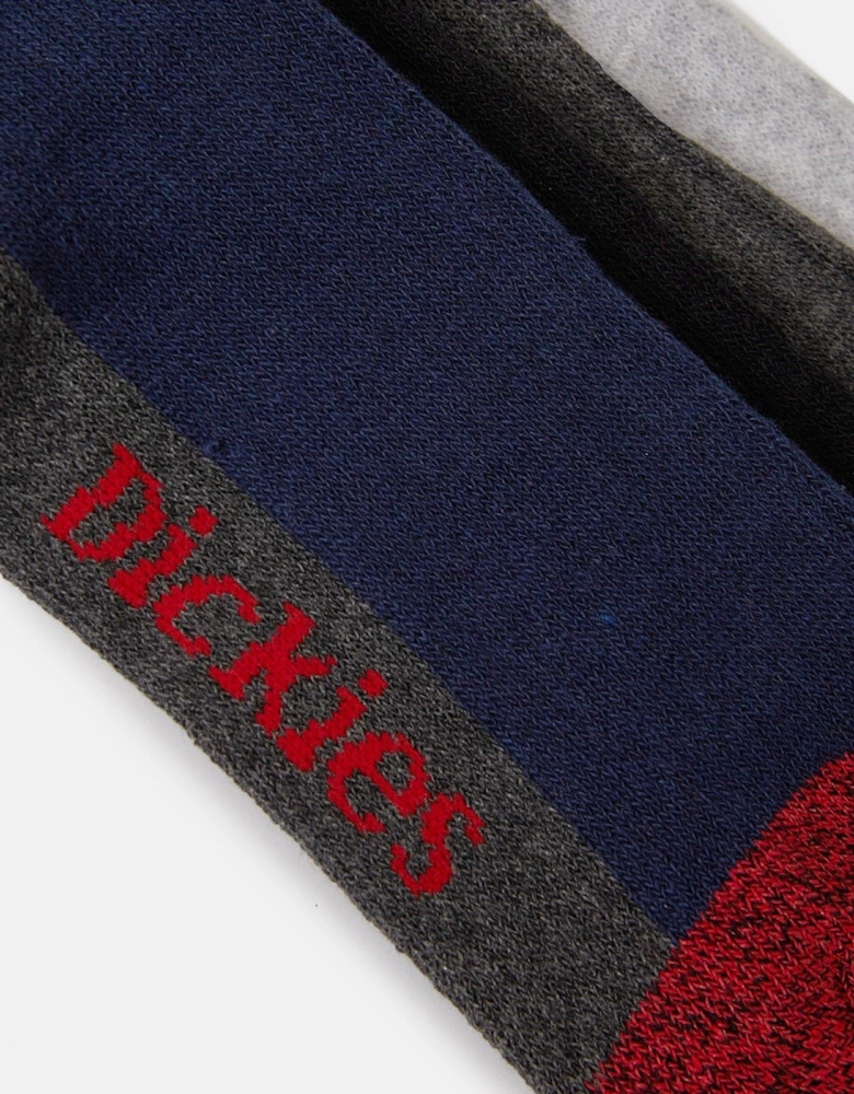 Cushion Crew Cotton Men's Black Calf Socks