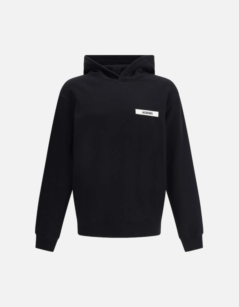 Logo Patch Cotton Hoodie with Fleece Interior