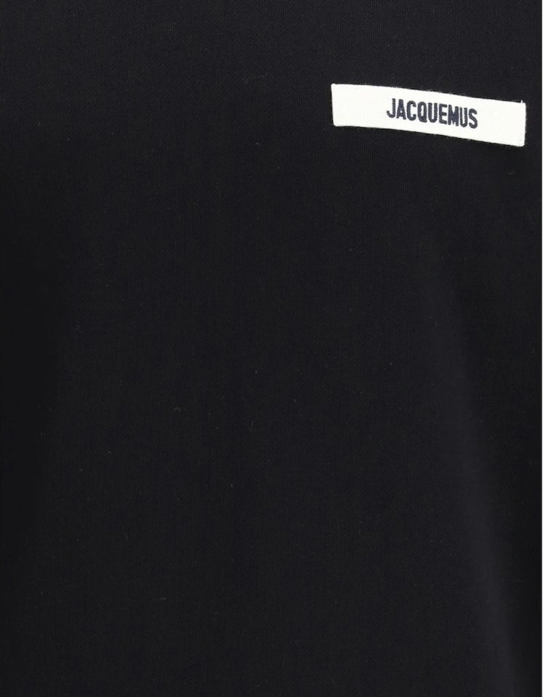 Logo Patch Cotton Hoodie with Fleece Interior