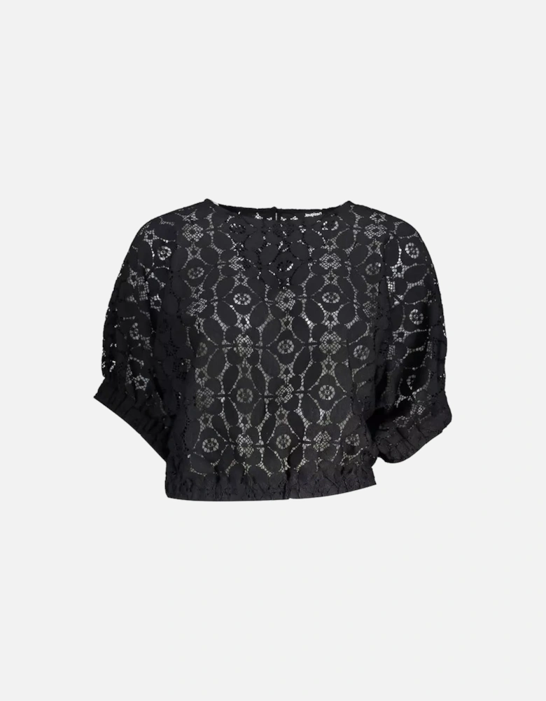 Floral Lace Top Relaxed Fit