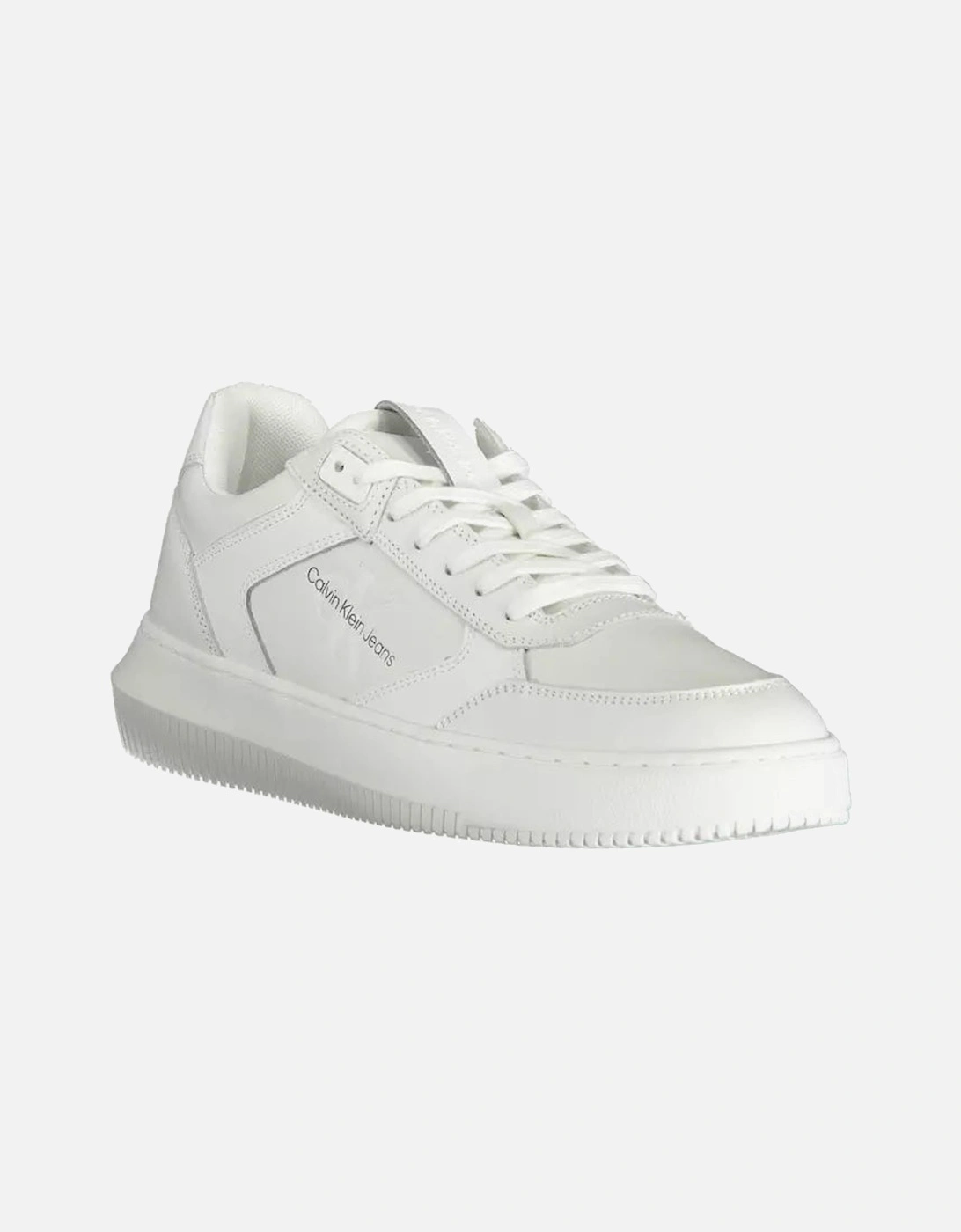 Y01001 White Leather Sneakers