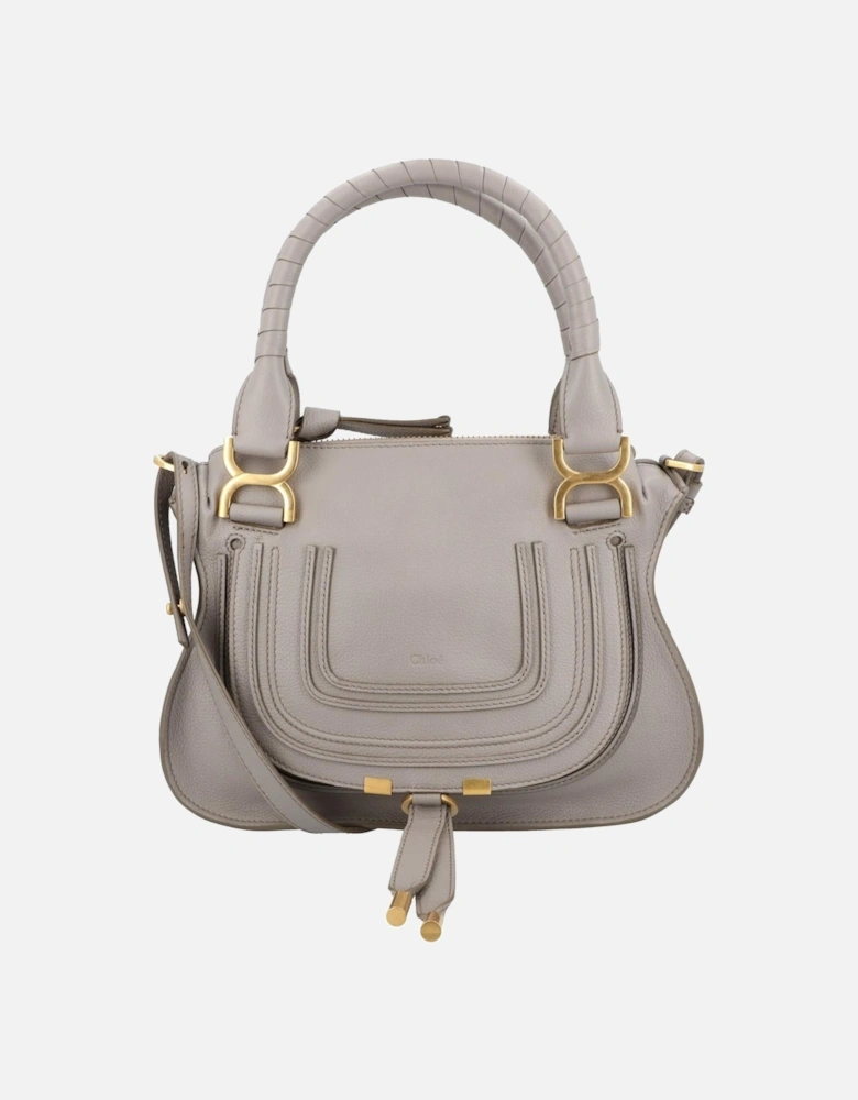 Leather Satchel with Top Handle and Shoulder Strap for Women