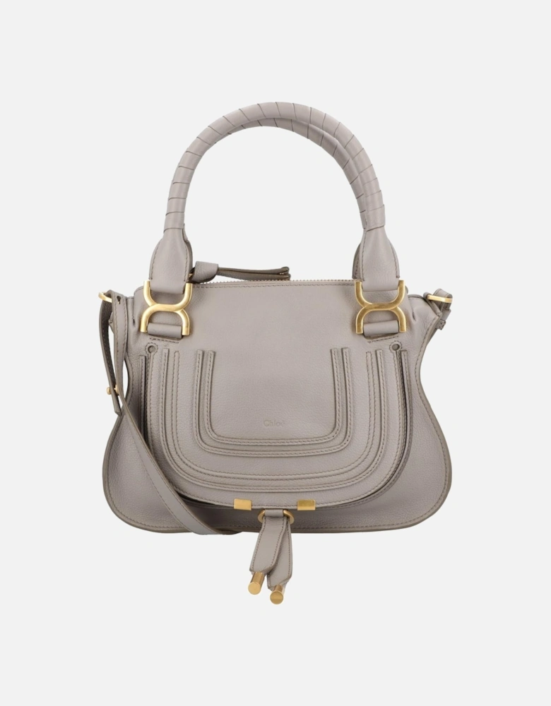 Leather Satchel with Top Handle and Shoulder Strap for Women