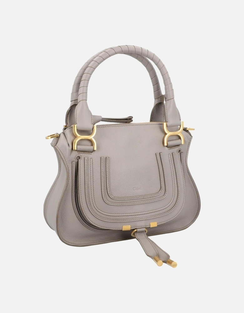 Leather Satchel with Top Handle and Shoulder Strap for Women