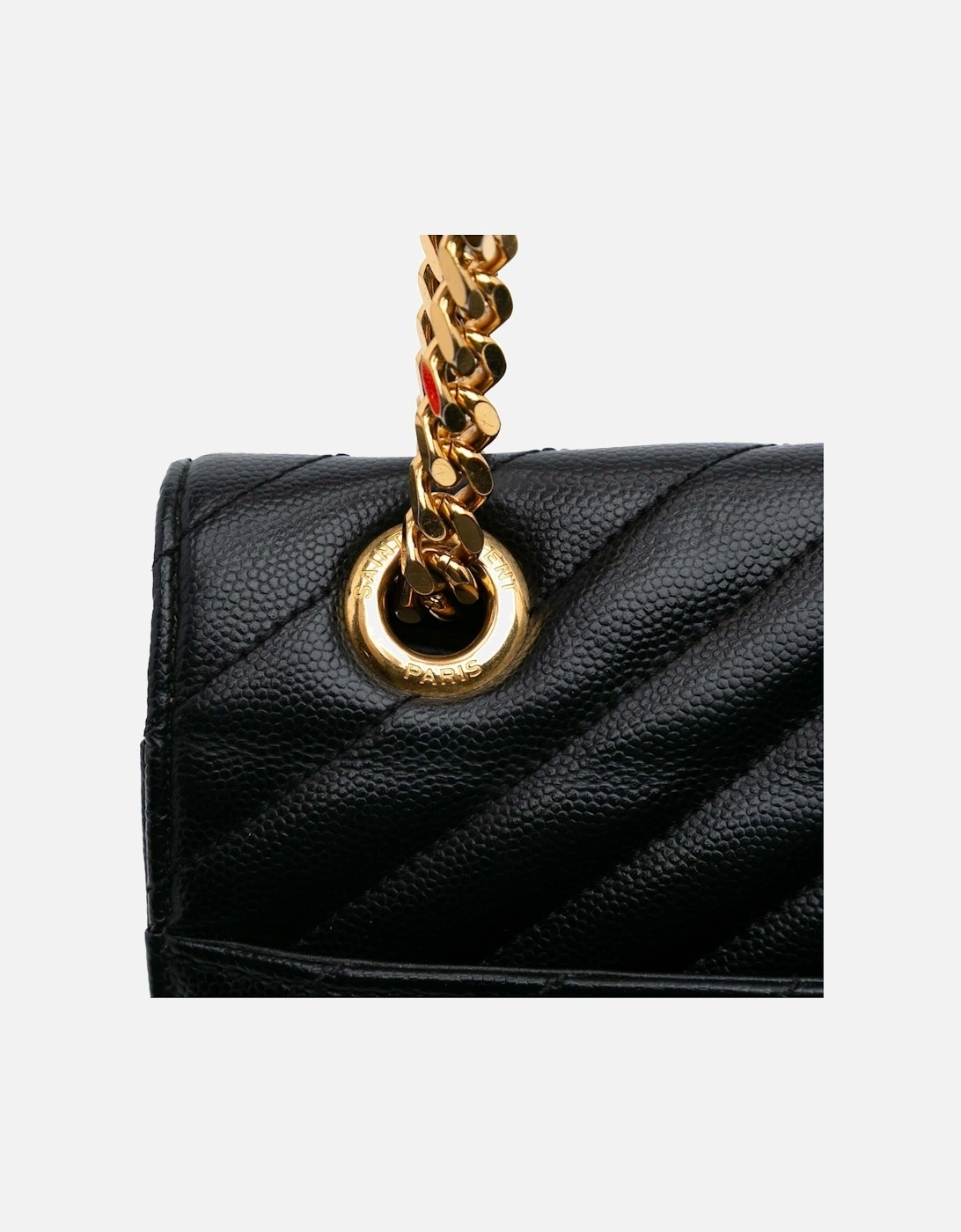 College Chevron Quilted Shoulder Bag