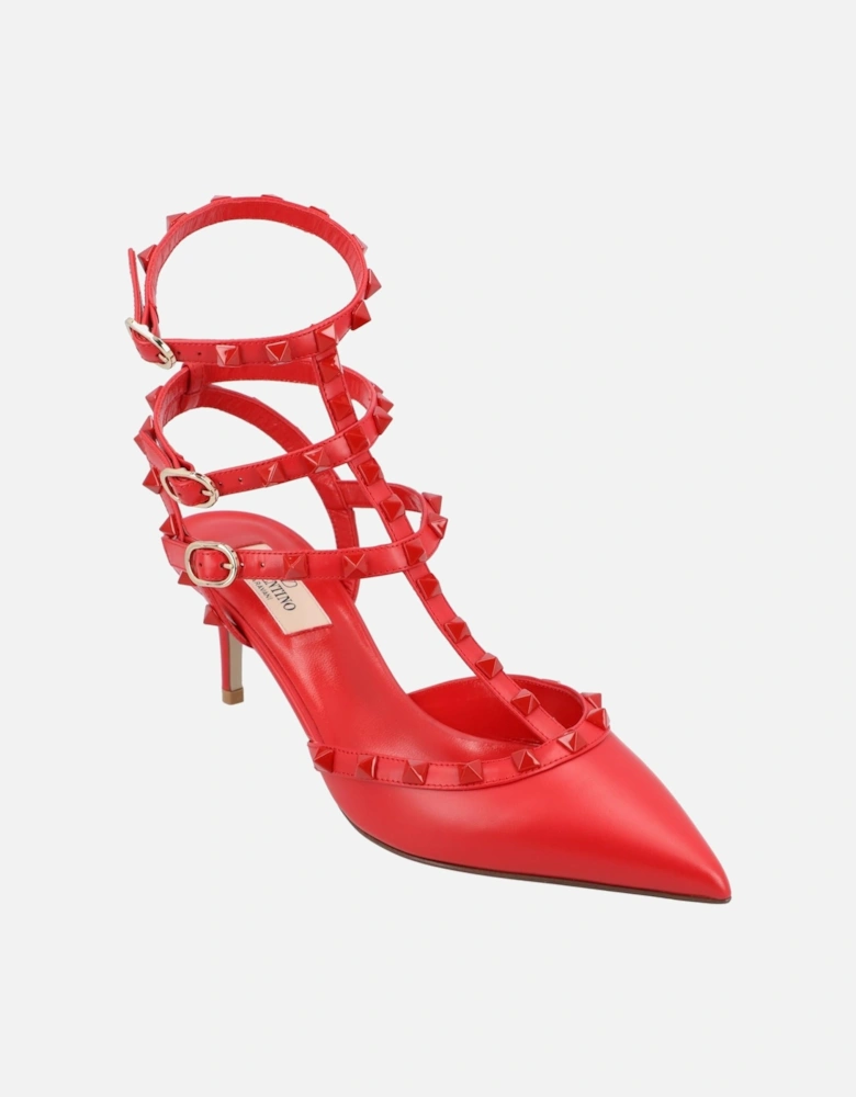 Heel Pumps with Strap and Pointed Toe for Parties & Special Events